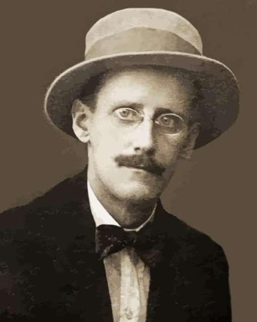 Monochrome James Joyce Diamond Painting