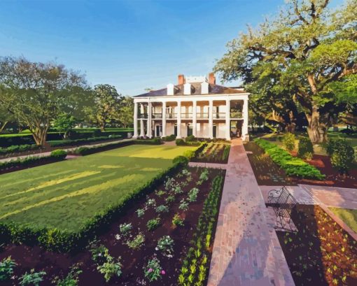 Oak Alley Plantation Museum Diamond Painting