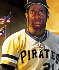 Roberto Clemente Player Diamond Painting