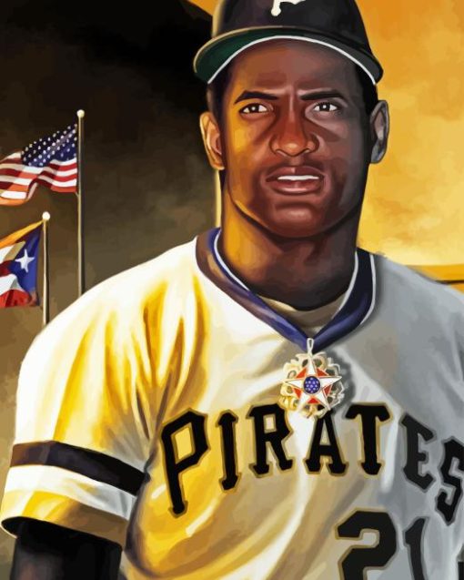 Roberto Clemente Player Diamond Painting