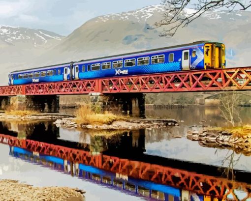 Scotland Train Diamond Painting