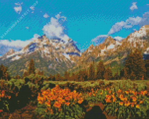 Springtime In Mountain Diamond Painting