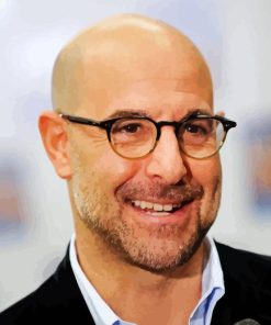 Stanley Tucci Smiling Diamond Painting