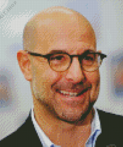 Stanley Tucci Smiling Diamond Painting