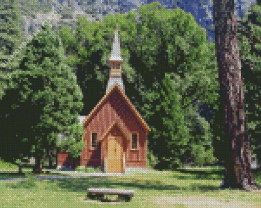 Yosemite Chapel Diamond Painting