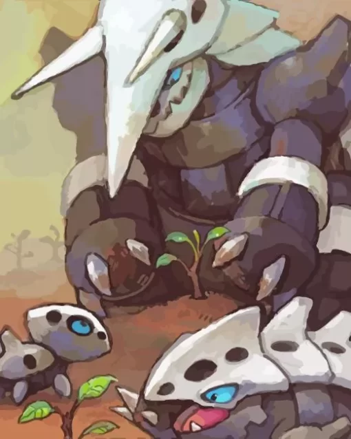 Aggron Pokemon Art Diamond Painting