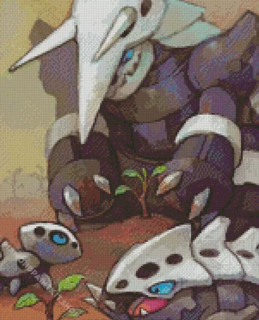 Aggron Pokemon Art Diamond Painting