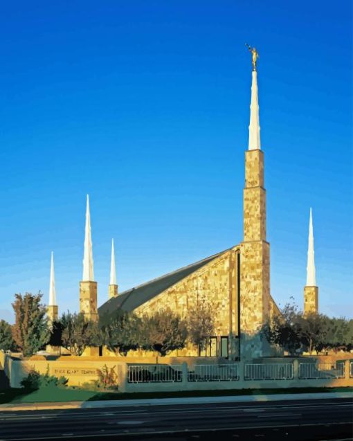 Boise Idaho Temple Diamond Painting