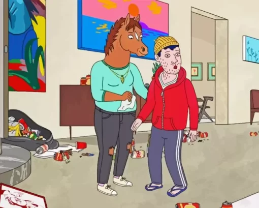 Bojack And Todd Diamond Painting