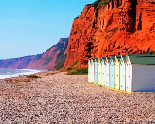 Budleigh Salterton Beach Diamond Painting