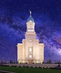 Cedar Utah Temple Diamond Painting