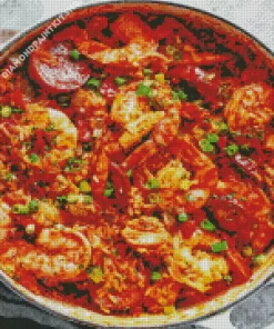 Delicious Cajun Jambalaya Diamond Painting