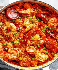 Delicious Cajun Jambalaya Diamond Painting