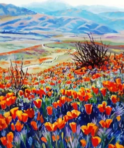 Desert poppy Art Diamond Painting