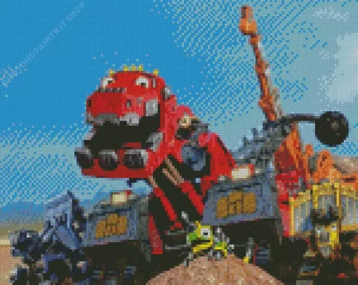 Dinotrux Art Diamond Painting