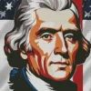 Illustration Thomas Jefferson Diamond Painting