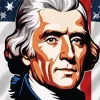 Illustration Thomas Jefferson Diamond Painting