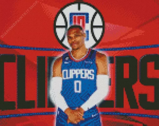 LA Clippers Russell Westbrook Diamond Painting