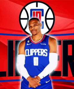 LA Clippers Russell Westbrook Diamond Painting