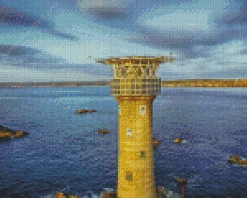 Longships Lighthouse Diamond Painting