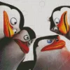 Madagascar Penguin Diamond Painting