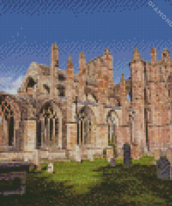 Melrose Abbey Scotland Diamond Painting