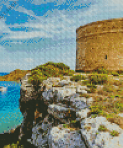 Mola Fortress In Spain Diamond Painting