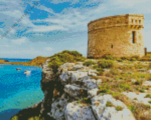 Mola Fortress In Spain Diamond Painting