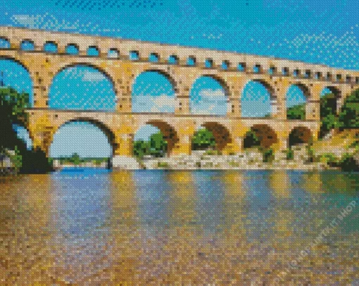 Nimes Pont Du Gard Diamond Painting