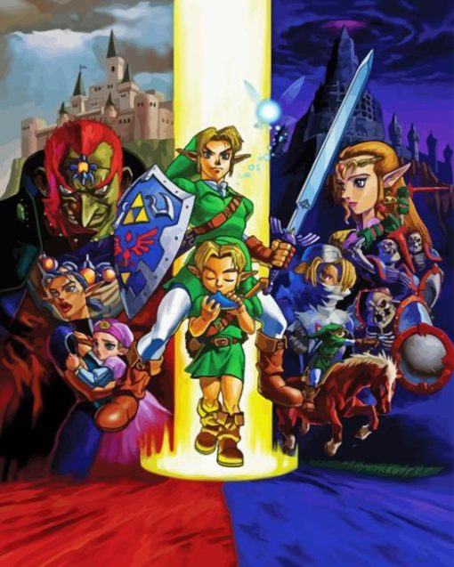 Ocarina Of Time Game Diamond Painting