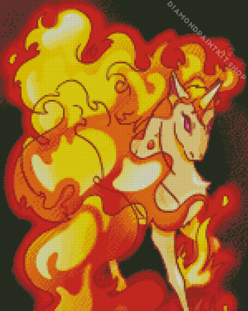 Rapidash Pokemon Diamond Painting