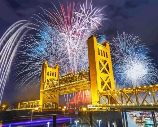 Sacramento Bridge Diamond Painting