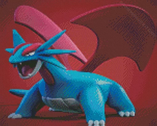 Salamence Diamond Painting