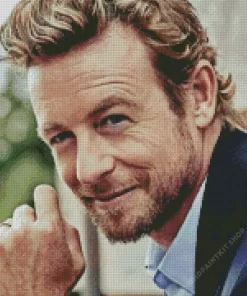 Simon Lucas Baker Actor Diamond Painting