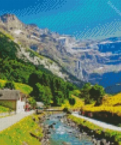 The French Pyrenees Mountain Diamond Painting