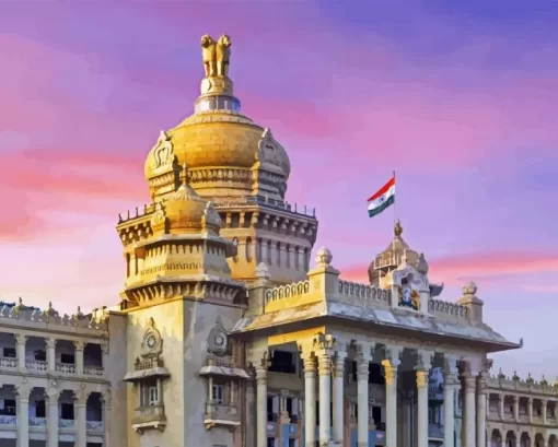 Vidhana Soudha Diamond Painting