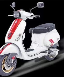 White Vespa Diamond Painting