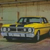 Yellow XY Falcon Car Diamond Painting