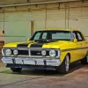 Yellow XY Falcon Car Diamond Painting