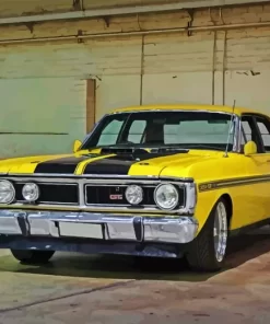 Yellow XY Falcon Car Diamond Painting