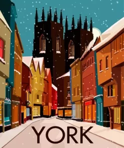 York England City Poster Diamond Painting