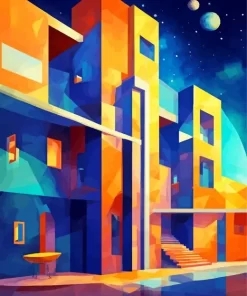 Abstract Architecture Diamond Painting