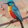 Abstract Bird On A Wire Diamond Painting