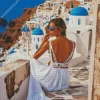 Aesthetic Greece Girl Diamond Painting