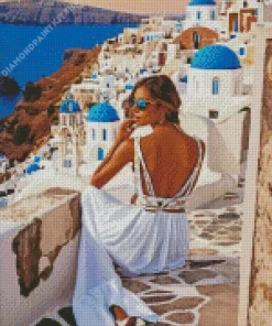 Aesthetic Greece Girl Diamond Painting