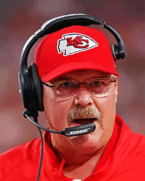 Andy Reid Coach Diamond Painting