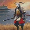 Armored Goat Diamond Painting