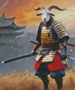 Armored Goat Diamond Painting