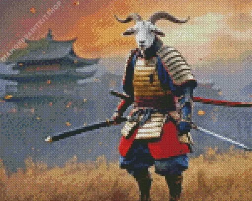 Armored Goat Diamond Painting