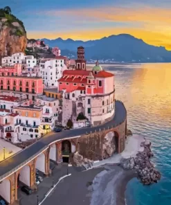 Atrani At Sunset Diamond Painting